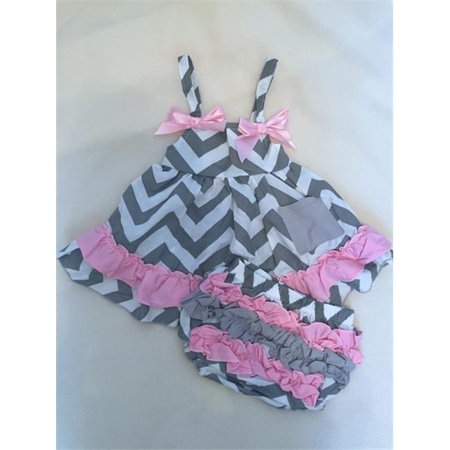 Olie Gchev114602 Gray Chevron Swing Top 6 12 Months