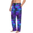 thumbnail image 2 of FORMRS Mens Pajama Pants with Pockets Cotton Sleepwear Lounge Bottoms Sizes S-2XL, Night Mushrooms Pattern, 2 of 7