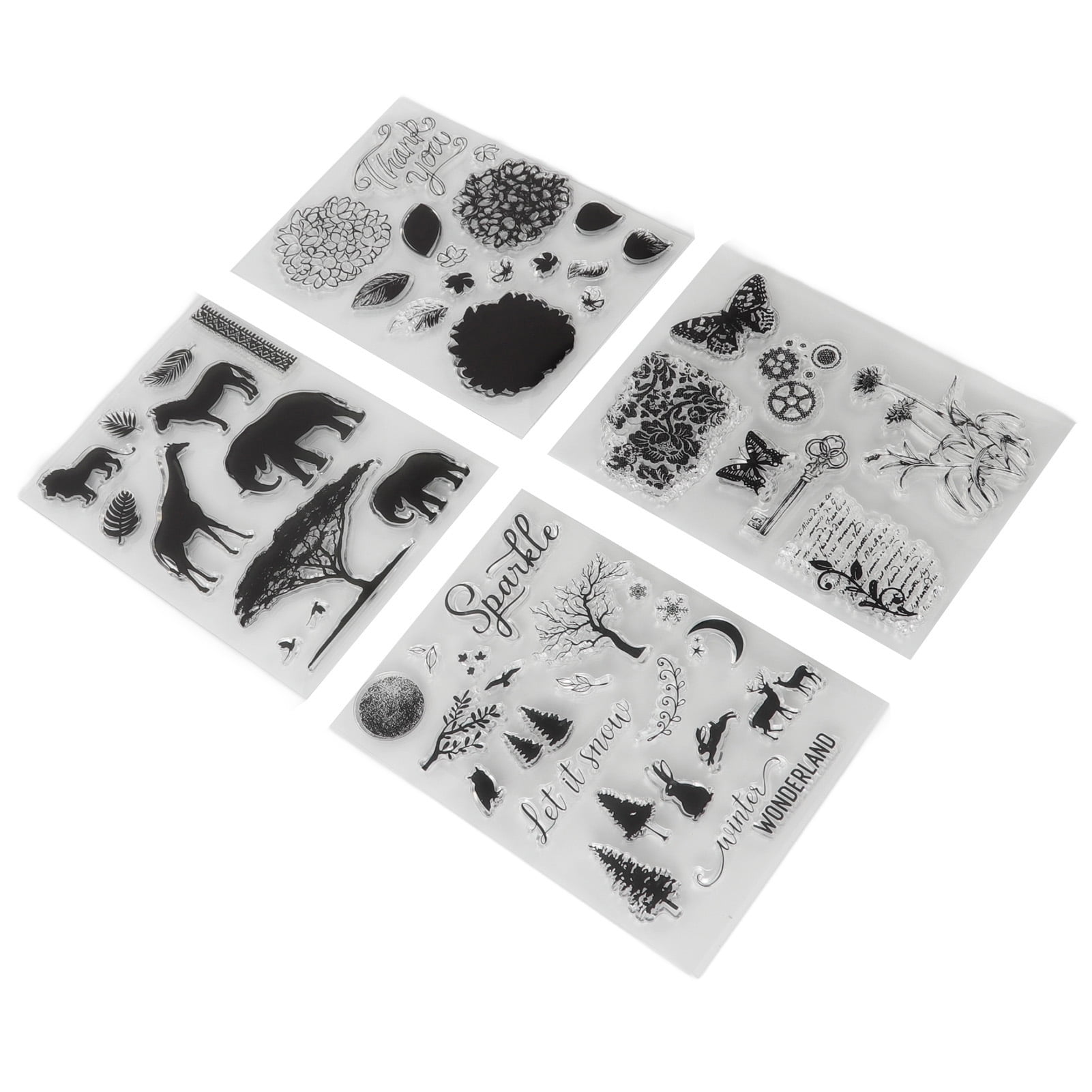 Clear , Simple Operation Recyclable DIY Transparent Stamps Clear
