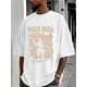 thumbnail image 1 of Mad Max Graphic Men's T-Shirt - Black Short Sleeve Crewneck with "Mad Max" Print, Street Style Casual Summer Tee for Men, 1 of 6