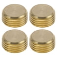 thumbnail image 1 of Accesorios de tubería de latón Unique Bargains 1/2"NPT Tapón de enchufe hexagonal 4 Pcs, 1 of 7
