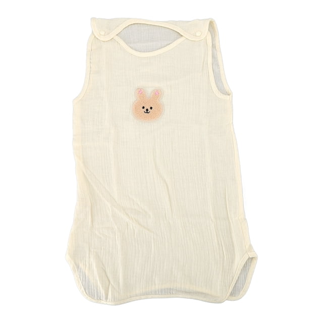 Chaleco sin mangas para dormir para bebé, saco de dormir infantil con estampado bonito de hilo de algodón a prueba de patadas en las 4 estaciones para recién nacido M