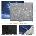 thumbnail image 4 of Fluorescent Cover blanket 70x55 inch frannel blanket Office nap blanket Camping blanket Bedding travel blanket Glow blanket Blue Elk, 4 of 8