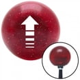 thumbnail image 1 of American Shifter  White Broken Directional Arrow Up Red Metal Flake Shift Knob with M16 x 1.5 Insert, 1 of 1