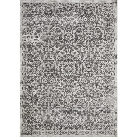Loomaknoti Rhane Alreka 8' x 10' Gray Oriental Indoor Area Rug