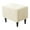 Beige, variant on Velvet Ottoman Cover Rectangle, Ottoman Slipcovers Square Footstool Protector Covers Stretch Storage Ottoman Slipcover Removable Washable for Living Room -Pink-1 Piece