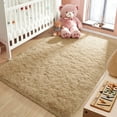 thumbnail image 5 of Noahas Soft Fluffy Area Rug for Living Room Bedroom Shaggy Accent Carpets for Kids Girls Rooms Light Tan,6x9ft, 5 of 7