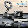thumbnail image 4 of Secure Car Phone Mount Bracket Rack 360 Degree Rotation Adjustable Viewing Angle, 4 of 14