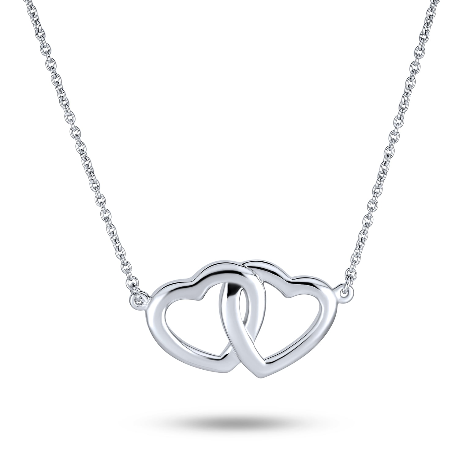 Small Cube Heart Necklace Pendant Silver Jewelry For Women Sterling Gift New Small Cube Heart Necklace Pendant Silver Jewelry For Women Sterling Gift New