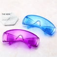 thumbnail image 3 of Fashion Sunglasses Men Glasses for Women Work Goggle Wrap Blue Clear Red Pink Eye Protection Eyewear Clear other, 3 of 6