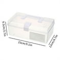 Ncandy Clearance Sale Medicine Box Portable Clear Plastic Storage ncandy-clearance-sale-medicine-box-portable-clear-plastic-storage