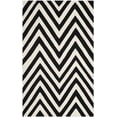 thumbnail image 2 of Safavieh Dhurries Deborah Geometric Area Rug, Black/Ivory, 6' x 9', 2 of 9