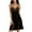 Black, variant on Women's Silk Lace Negligees Strap Backless Sleepwear Mesh V Neck Slit Nightwear White S
