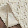 thumbnail image 6 of 13x60" Beige Soft Plush Faux Fur Jacquard Big Stars Memorial Day Table Runner, 4th of July Holiday Kitchen Dining Table Decoration for Home Party Decors by JEWLALO, 6 of 13