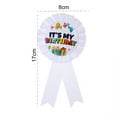 thumbnail image 6 of huanledash Birthday Badge Adorable Creative Delicate Pattern Tinplate It's My Birthday Brooch Pin Home Supply, 6 of 7