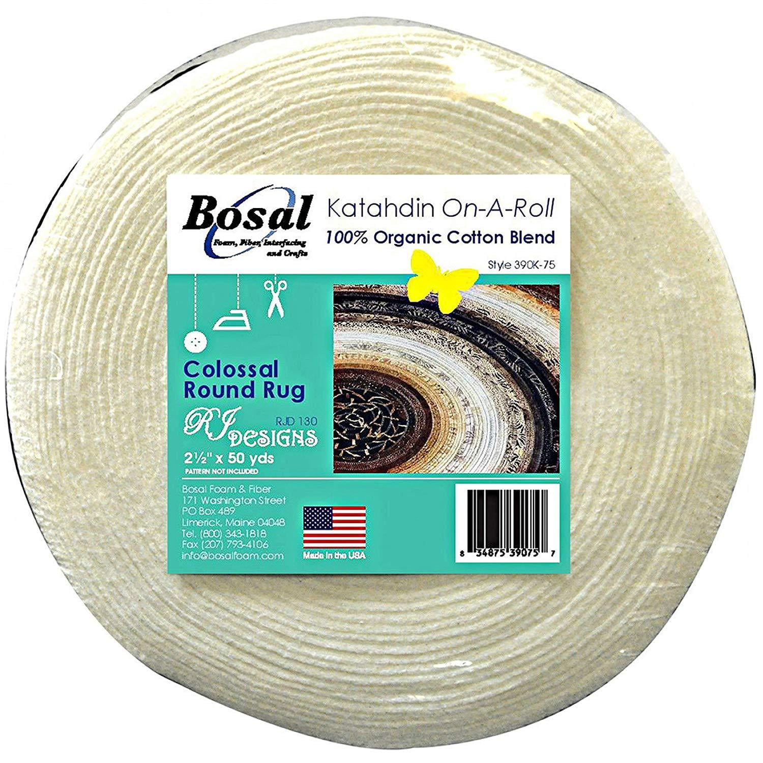 Bosal Katahdin 100 Organic Cotton Blend Batting On A Roll 2.5 inches x 50 Yards