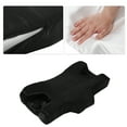 thumbnail image 4 of Unique Bargains Bed Memory Foam Pillow for Neck and Shoulder Pain Ease Home Sleeping Pillow Neck Support Satin Black, 4 of 7