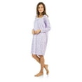 thumbnail image 2 of Casual Nights Women's Square Neck Long Sleeve Floral Nightgown, 2 of 3