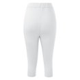 thumbnail image 6 of BYHONG Women's LeggingsLeggings for Womens Summer Casual Sports Yoga Pants Tight Cropped Pants Outfit White Leggings for Women XXL, 6 of 6