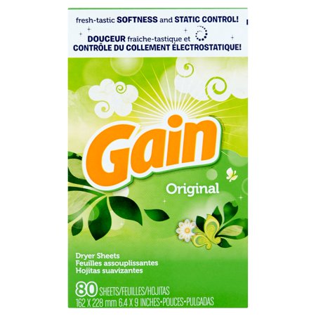 Gain Original Dryer Sheets, 80 count