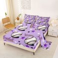 thumbnail image 2 of Erosebridal Girls Sport Baseball Full Size Sheets 4-Piece,Ball Gamer Bed Sheets for Kids Teens,Luxury Bedroom Decor, 2 of 5