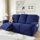 thumbnail image 1 of Nvzi Couch Cover Stretch Sofa Covers Jacquard Geometry Reclining Chair Cover for Living Room Sofa Easy Fit Washable Furniture Sofa Protector 3 seat (Dark Blue), 1 of 3