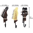 thumbnail image 4 of Ganchos decorativos en forma de guitarra Vintage, perchas para colgar ropa, abrigos, toallas, llaves, sombreros, ganchos de resina de Metal, montado en la pared, pesado, 4 of 5