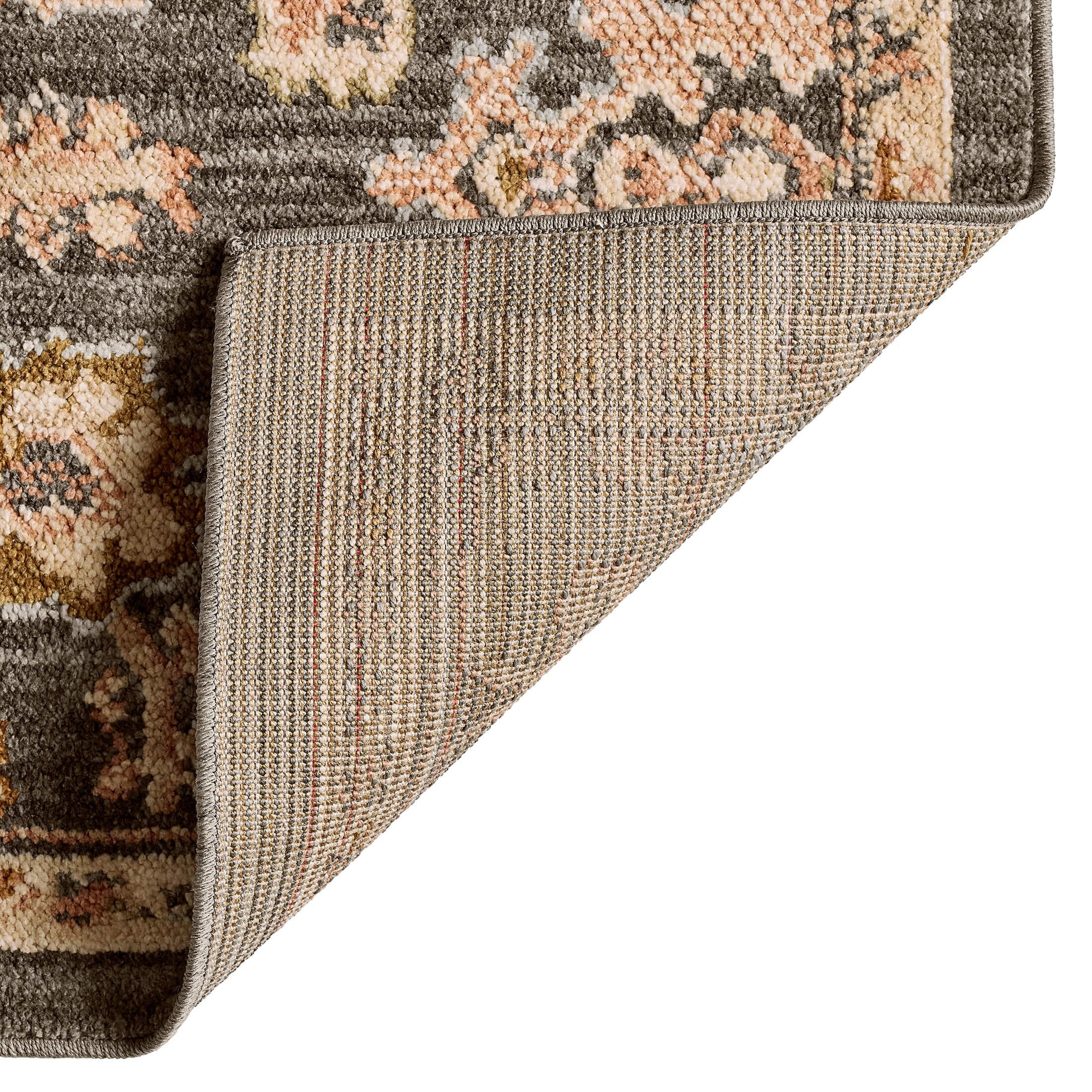 Better Homes and Garden Modern Oushak Low Pile Stain and Fade Resistant Indoor Area Rug, Gray, 9' x 12'