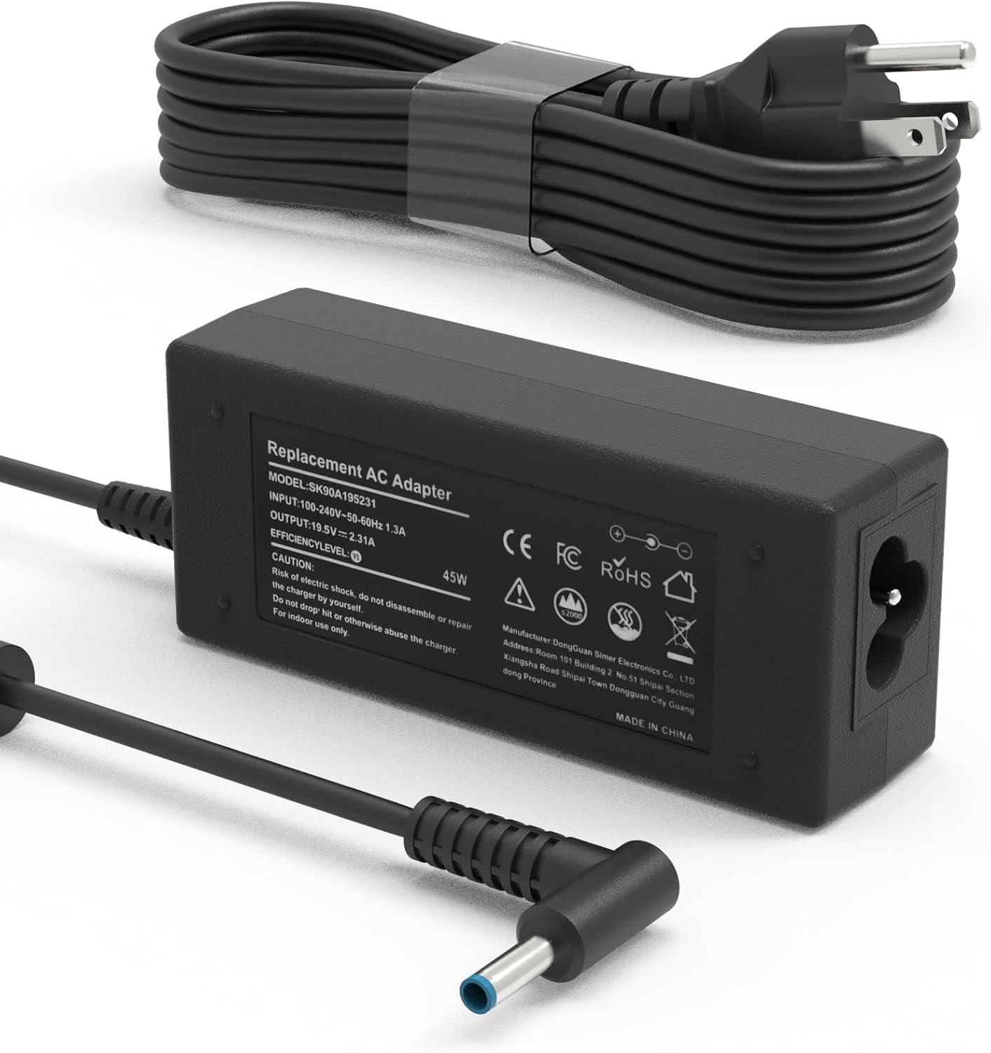 Caricabatterie 45W Per HP Stream 11/13/14, Pavilion X360, EliteBook, ProBook – RigSmart, 19.5V