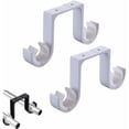 thumbnail image 2 of Hongchun 2 Ceiling bracket White bracket Double curtain rod bracket Aluminum curtain rod bracket, 2 of 5