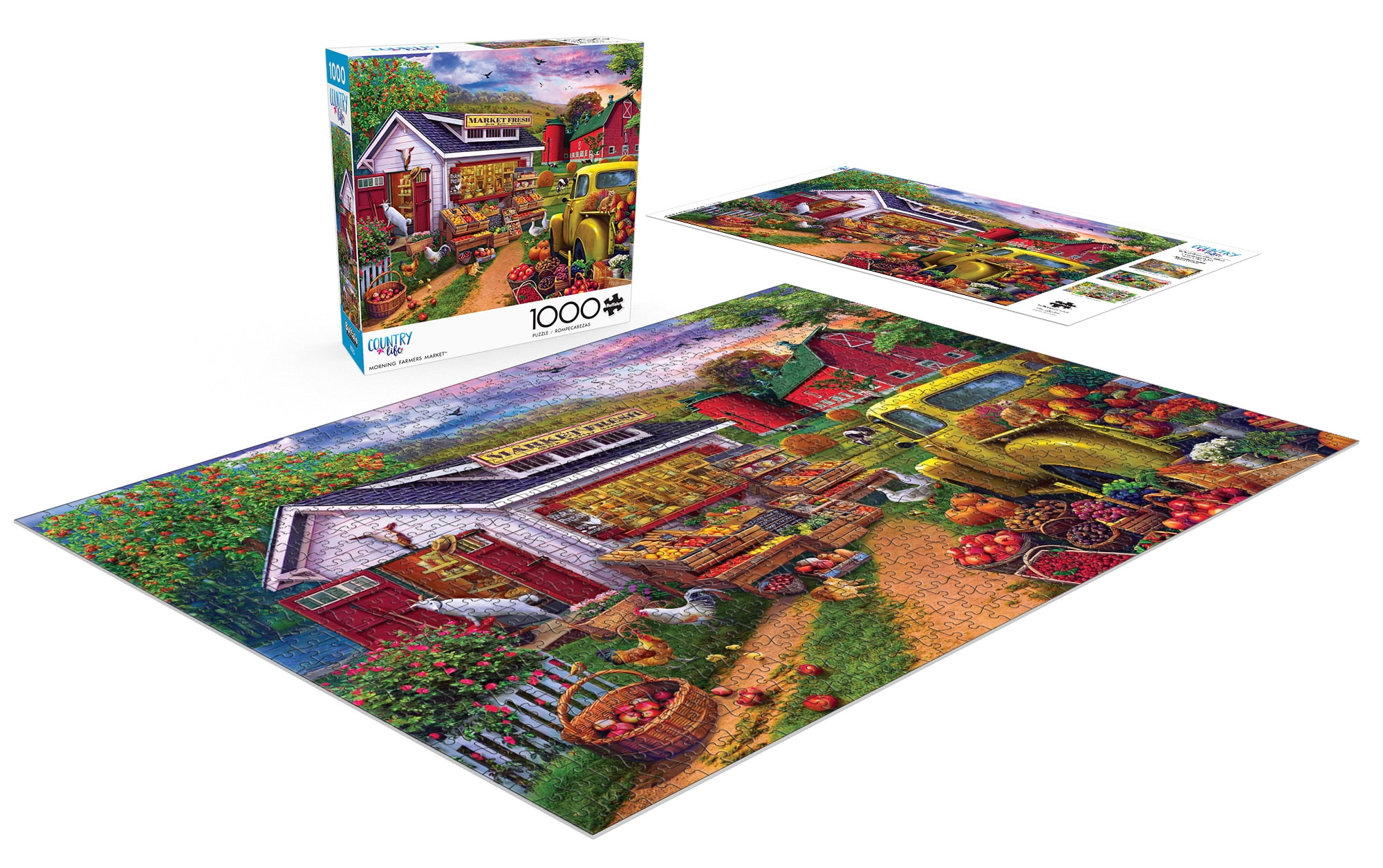 Buffalo Games 1000-Piece Country Life Morning Farmers Market Jigsaw Puzzle