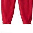 thumbnail image 3 of Clearance 2024! ZVNAΖH Womens Pajama Pants Plush Jogger Sleep Pants, Soft Fleece Lounge Pants, Solid Color Casual Home Pants, 3 of 4
