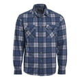 thumbnail image 4 of Chaps Men's & Big Men's Stretch Knit Flannel Button Down Shirt, Sizes S - 2XL, 4 of 4