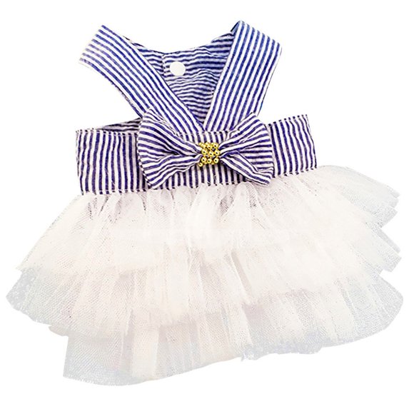TIELUTT Skirt Stripe Lace Dress Dog Dress Small Chihuahua Clothes Small Dog Coat with Leash Ring Puppy Vest Sweater Extra Small Dog Sweaters Chihuahua Dog Sweaters for Small Dogs Boy Chihuahua