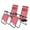 Red, variant on Set of 2 Zero Gravity Lounge Chair Recliners Steel Mesh Fabric Outdoor Folding Chair w/Footrest, Adjustable, Pillow and Tray, Red
