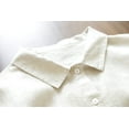 thumbnail image 5 of Wycnly Summer Dresses for Women Soft Cotton Linen Loose Swing Button Down Long Shirt Dresses with Belt 2025 Elbow-Length Lapel Solid Maxi Formal Dress White XXL, 5 of 6