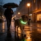 thumbnail image 4 of Collar LED para perros iluminado ajustable 15,75-18,9 in • USB recargable brillo en la oscuridad • 3 modos de luz • collar impermeable de nylon azul verde rojo, 4 of 7