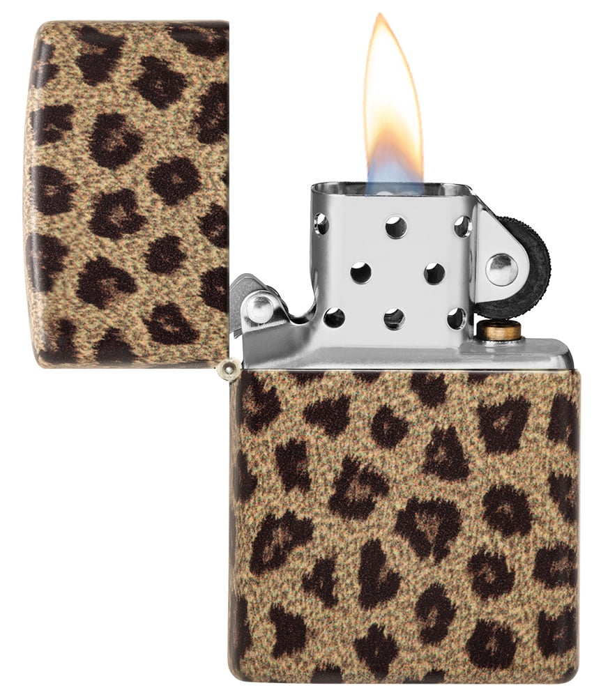 Zippo Leopard Print 540 Color Pocket Lighter