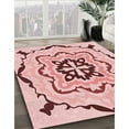thumbnail image 3 of Ahgly Company Machine Washable Indoor Rectangle Transitional Light Red Pink Area Rugs, 2' x 4', 3 of 7