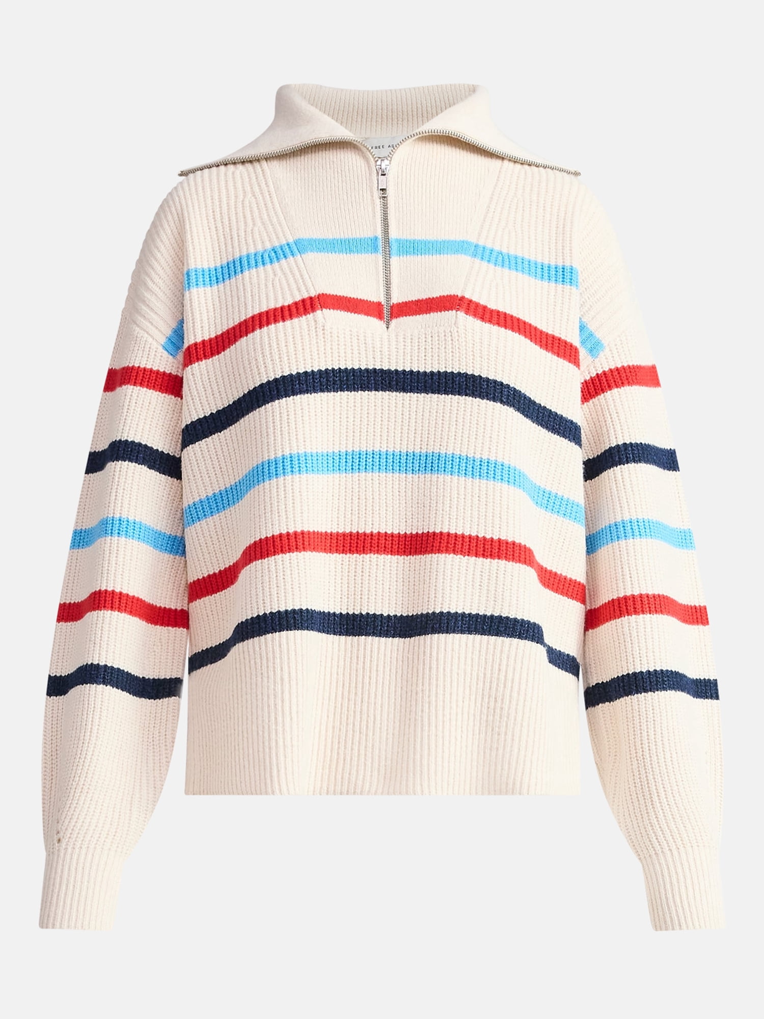 Free Assembly Women's and Women's Plus Half Zip Sweater with Long Sleeves, Midweight, Sizes XS-4X