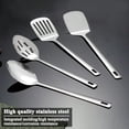 thumbnail image 4 of Stainless Steel Kitchen Utensils Set 4pcs Cooking Utensils Set Kitchen Tools Spatulas Set Cooking Spoons Home Essentials Kitchen Gadgets Accessories, 4 of 7