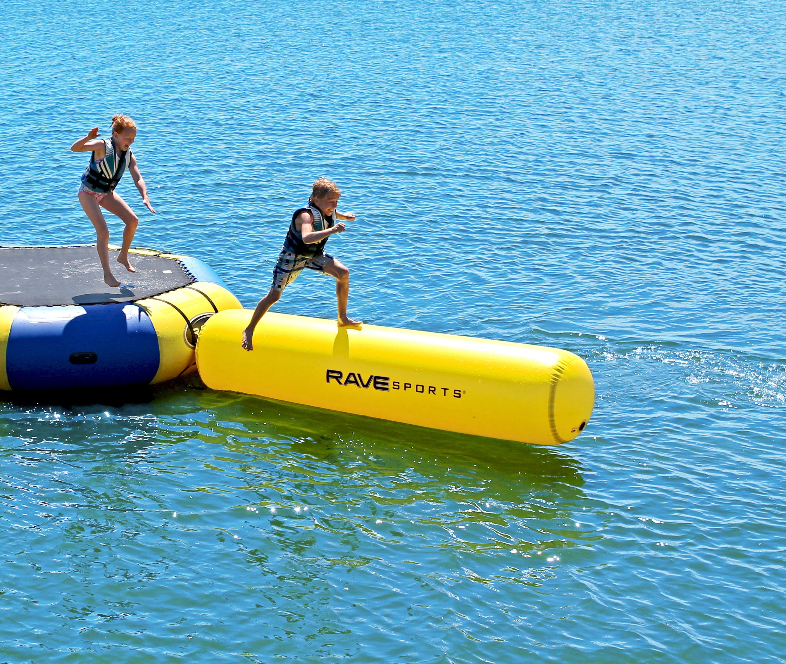 Rave Sports 02014 Aqua Log 10′ Water Trampoline Attachment with Warranty Sansujyuku sansujyuku.com