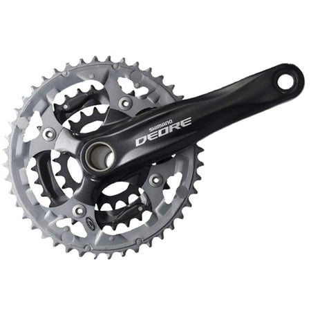 Shimano Deore M590 9-Speed 175mm 22/32/44t Crankset Black with Bottom