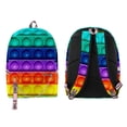 thumbnail image 4 of Mochila Escolar Con Estampado De Burbujas De Arcoíris De 3 Uds., Bolsa De Mensajero, Estuche Para Lápices, Mochila Para Niños, Mochila Impermeable Para Niñas Y Niños matsuzay AP007537-01, 4 of 6