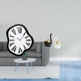 thumbnail image 2 of Reloj De Pared Acrílico Distorsionado Con Figuras De Cisne. Pieza única, Creativa Y Lujosa, Con Efecto Derretido. Adorno De Mesa Para Tienda O Entrada., 2 of 8