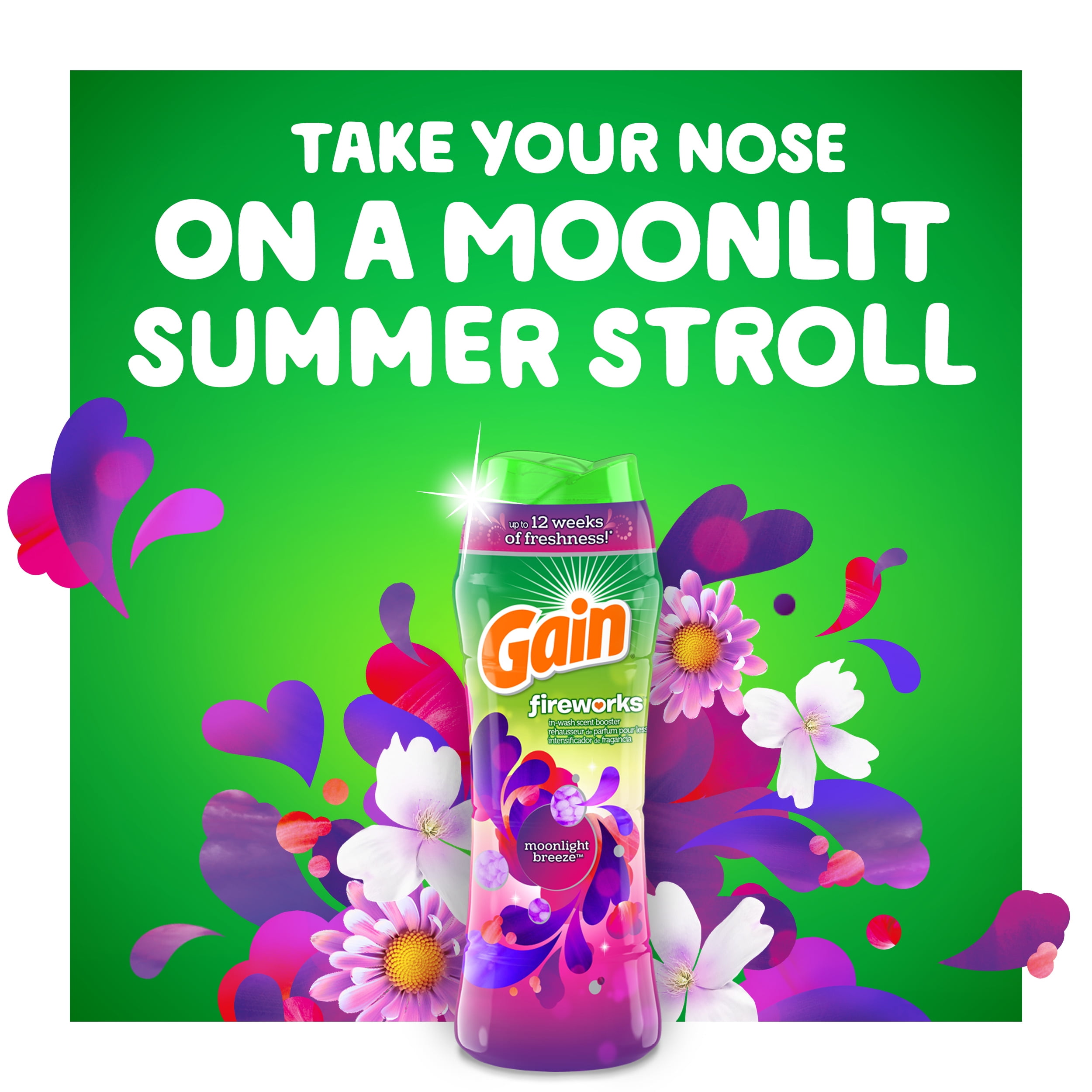 Gain Ultimate Scent Lovers Laundry Bundle with Gain Moonlight Breeze Liquid Laundry Detergent, In-Wash Scent Booster Beads, Liquid Fabric Softener, and Dryer Sheets