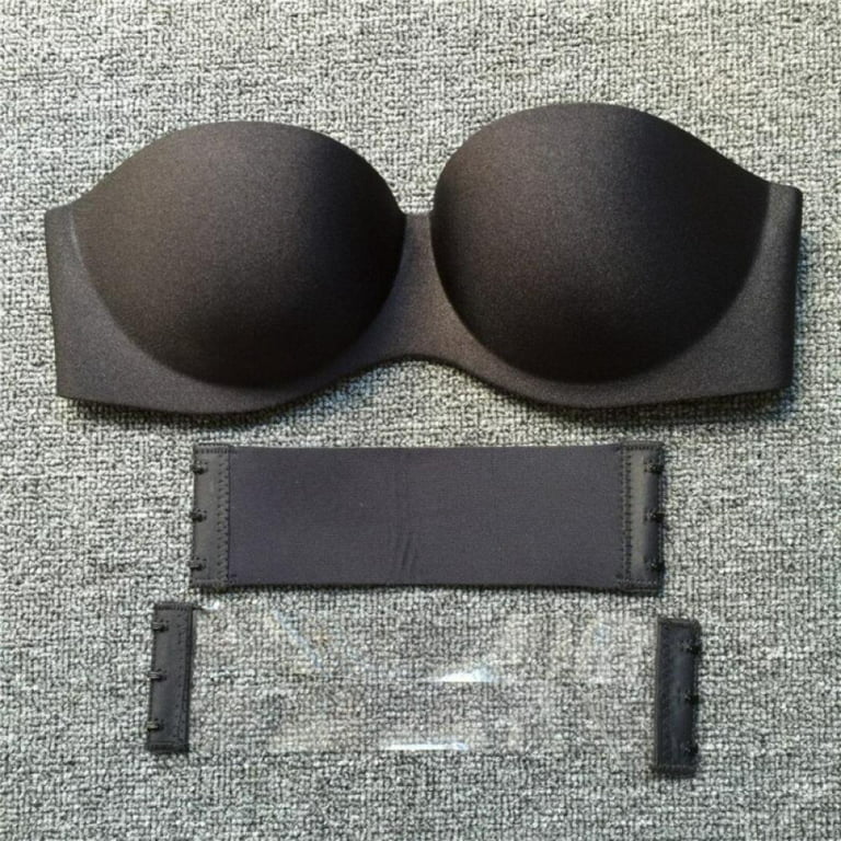 [BRAND DELIVERY ON TIME1]Women Fashion Solid Lift Half Cup Brassiere  Seamless One Piece Strapless Push Up Bras Soft Invisible Bras