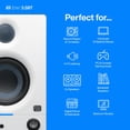 thumbnail image 3 of Monitores de estudio PreSonus Eris de 3,5 pulgadas con Bluetooth - Blanco, 3 of 7