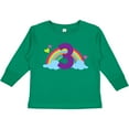 thumbnail image 3 of Inktastic 3rd Birthday Rainbow Number 3 Girls Long Sleeve Toddler T-Shirt, 3 of 5