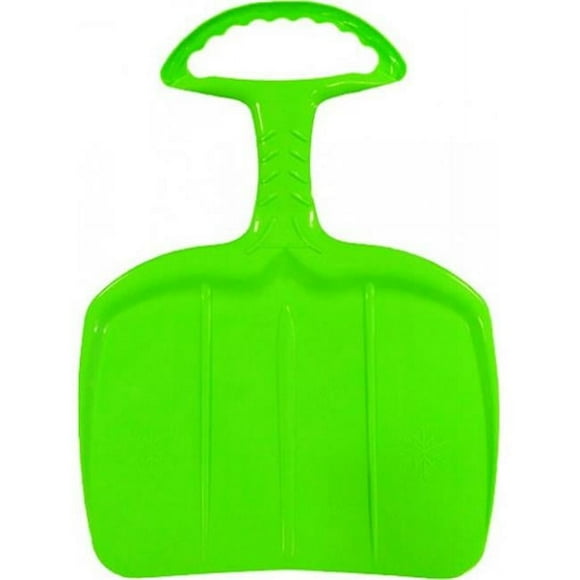 Belli BE02254 Green Shovel Snow Sled with Handle for Adults - 0.8 x 19.1 x 25.8 in.